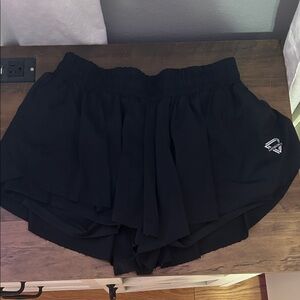 Elegant Black Women's Athletic Shorts